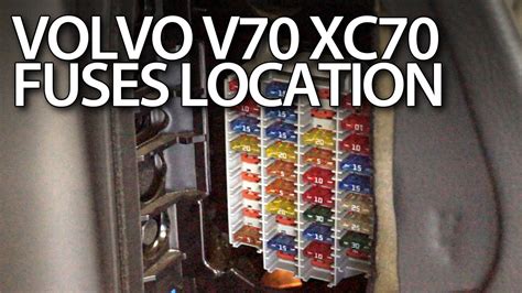 2004 volvo xc70 spare electrical plug near fuse box|Fuse, Relay Identification and Location .